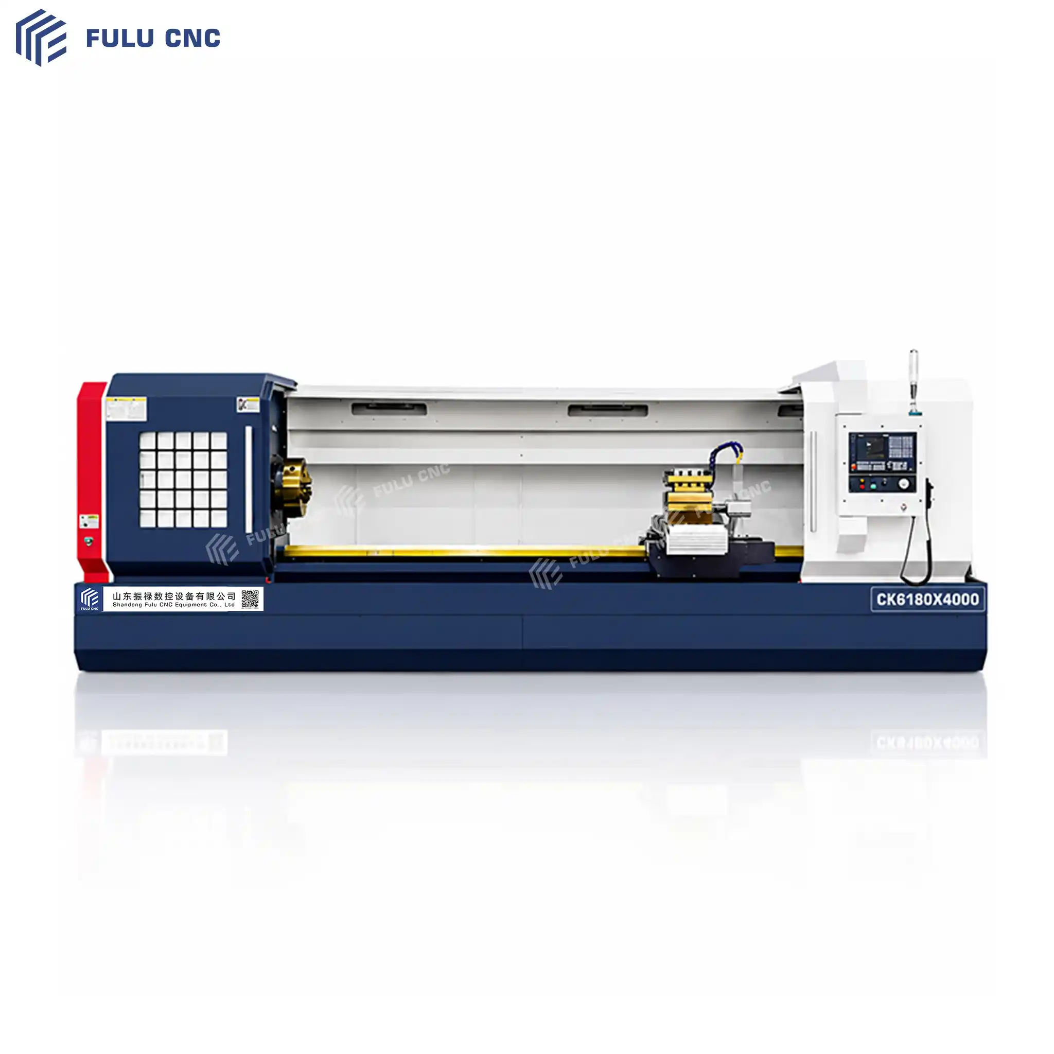 ck6180x4000 flat bed cnc lathe machine