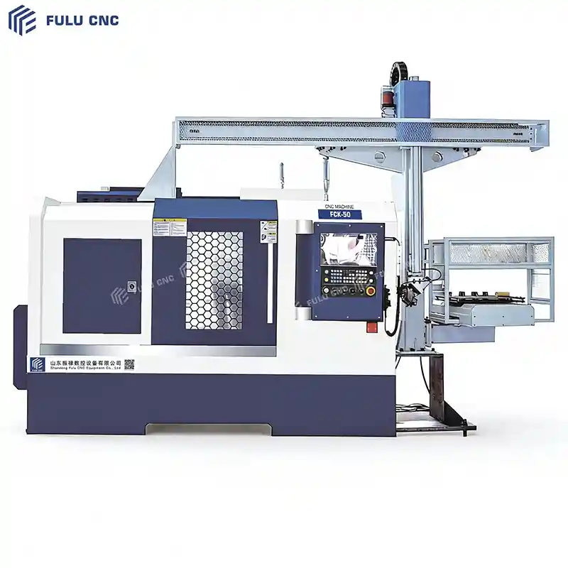 cnc lathe with gantry loader fck50